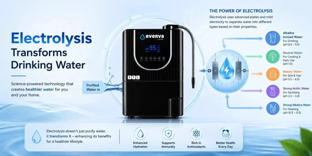 How Does Electrolysis Transform Drinking Water?